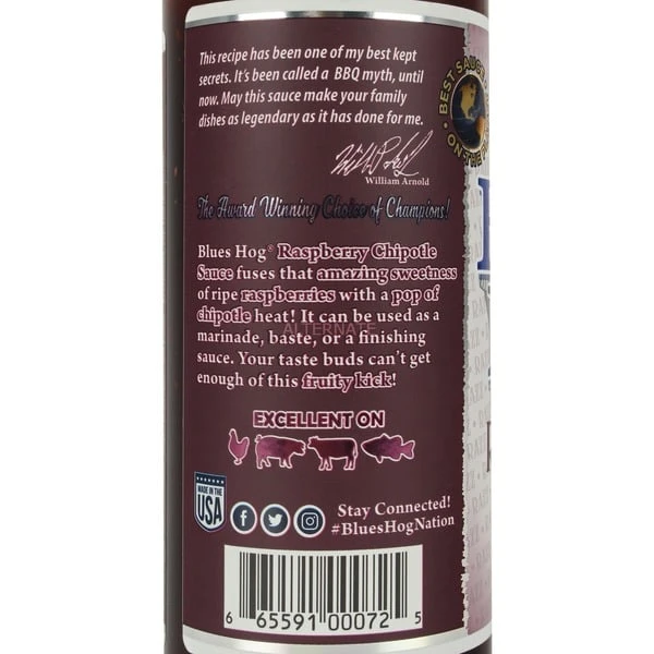Blues Hog Raspberry Chipotle Barbecue Sauce 2 Blues Hog Raspberry Chipotle Barbecue Sauce – Bild 2