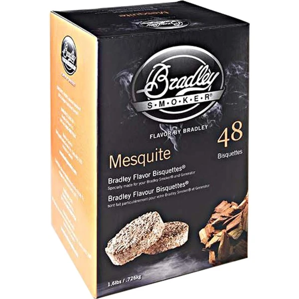 Bradley Mesquite Bisquetten, 48 Stück, Räucherholz 1 Bradley Mesquite Bisquetten, 48 Stück, Räucherholz