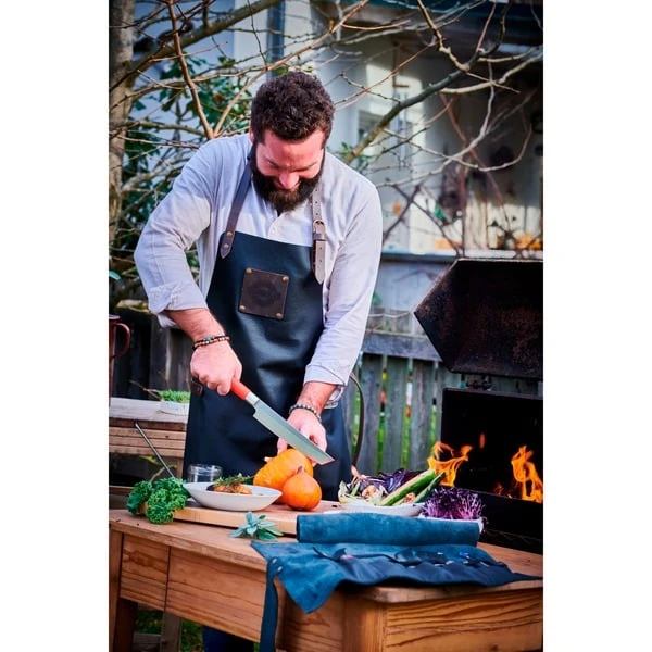 DICK Leder-Rolltasche "Red Spirit", 5-teilig, Besteck 4 DICK Leder-Rolltasche "Red Spirit", 5-teilig, Besteck – Bild 4