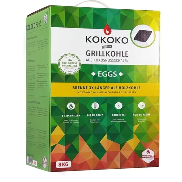 MCBrikett KOKOKO EGGS, 8kg, Brikett 1 MCBrikett KOKOKO EGGS, 8kg, Brikett